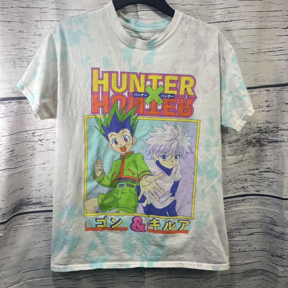 Hunter x Hunter Anime Tie-Dye T-Shirt Medium Gon & Killua Manga Tee